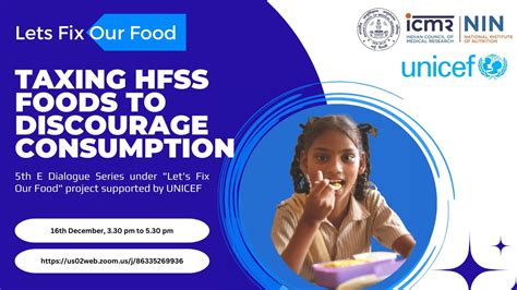 5th E Dialogue Series Taxing HFSS Foods To Discourage Consumption