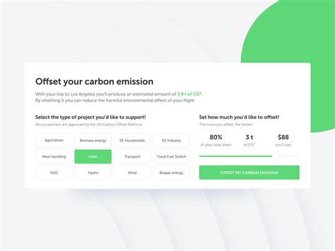 Carbon Offset Tool by Bence Vitarius on Dribbble