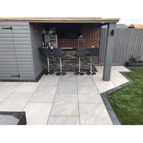 Italian Torbido Grey Porcelain 600x900 Paving Stones Direct