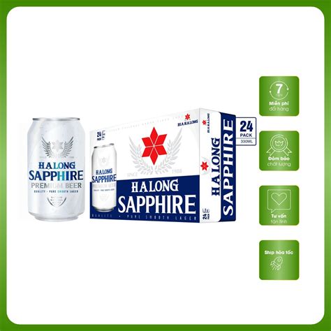 Thùng Bia Hạ Long Sapphire 24 Lon 330ml Shopee Việt Nam