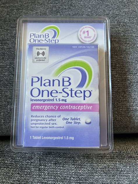 New Plan B One Step Emergency Contraceptive 1 Tablet Exp Date 08 2026