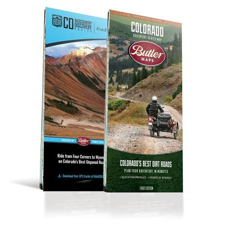 Colorado Adventure Series Map and Backcountry Discovery Route (BDR) Ma
