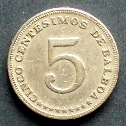 Panama 5 Centesimos 1968 S 23 K N Staatswappen Wertangabe Ss MA