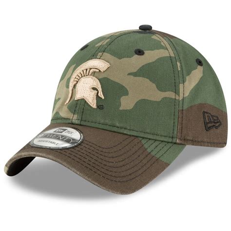 Mens New Era Camo Michigan State Spartans Woodland Camo 9twenty