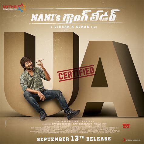 Nani S Gang Leader Movie Censored With Ua Poster Social News Xyz