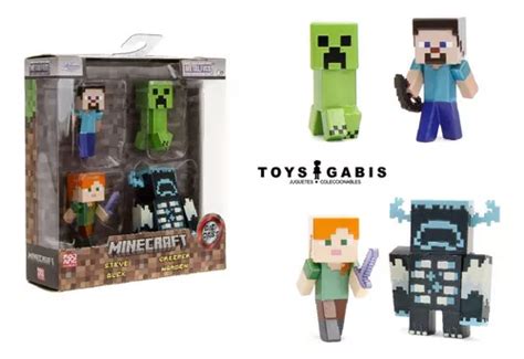 Minecraft Metalfigs 2 5 Minifig Steve alex Creeper warden Envío gratis