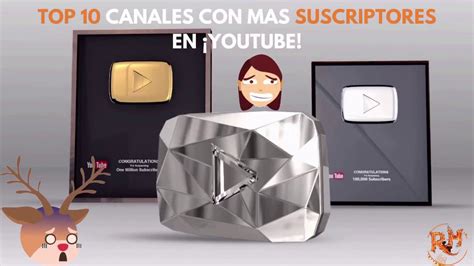 🏆top 10 Canales Con Mas Suscriptores En ¡youtube En El Mundo🌍 2020