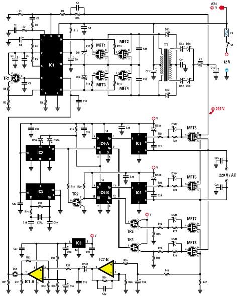 Un Convertisseur 12 Volts Continus 220 Volts Alternatifs 160 Watts 50 Hertz Schema