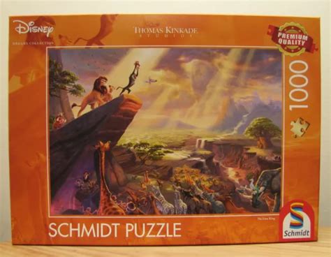 DISNEY THE LION King Thomas Kinkade Schmidt Jigsaw Puzzle 1000 Piece