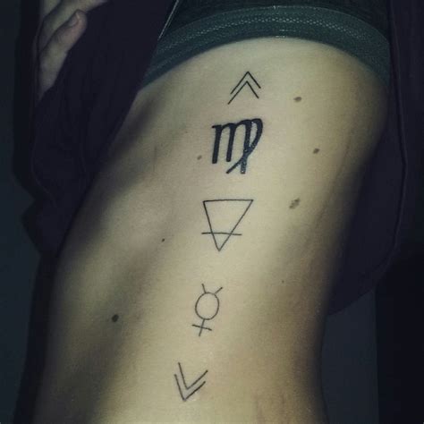 Virgo, earth, mercury symbols tattoo Virgo Constellation Tattoo, Gemini ...