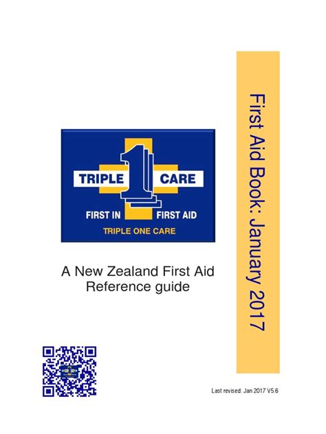 A New Zealand First Aid Reference Guide Last Revised Jan 2017 V5 6