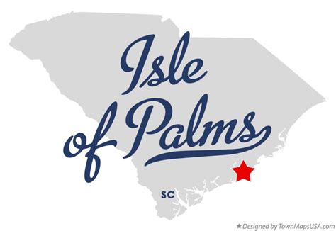 Map of Isle of Palms, SC, South Carolina