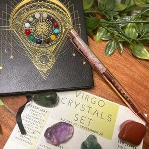 Virgo Crystal Set, Virgo Crystals, Crystals for Virgo, Zodiac Gifts ...