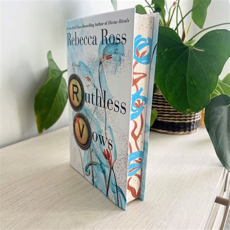 Ruthless Vows Special Edition By Rebecca Ross Blue And Bronze Flower