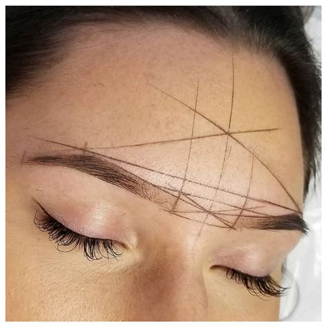 Brow Mapping Maquillage Permanent Sourcils Sourcils Maquillage