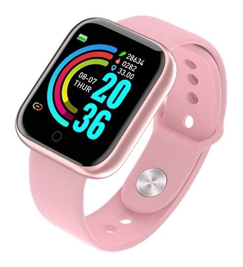 Smartwatch Smart Bracelet D20 1 1 3 caja de plástico rosa malla rosa