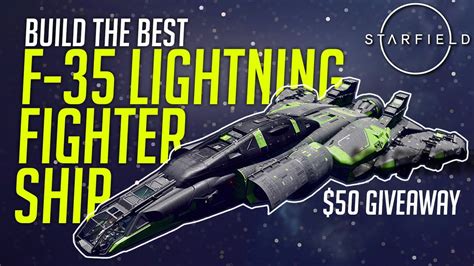 How To Build The Best F 35 Lightning Fighter Ship In Starfield Youtube