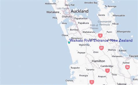 Waikato River Entrance New Zealand Tide Station Location Guide