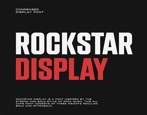 Rockstar Display Font On Behance
