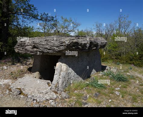 Grand Dolmen De Ferrussac A Neolithic Burial Chamber On The Causse De