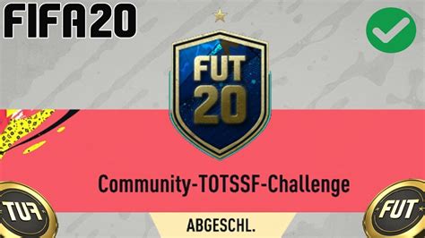 Fifa 20 Community TOTSSF Challenge 83er Spieler Set 12k Lösung