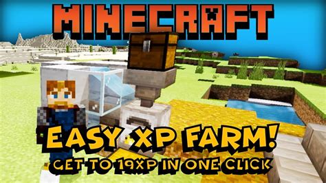 Super Easy Infinite Xp Farm Xp In One Click Minecraft Bedrock