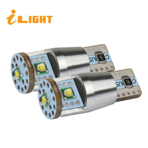 ILight W5W LED CANBUS T10 Led Bulb 3W 450LM CREE Chip Error Free White