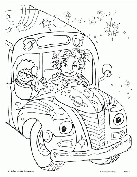 The Magic School Bus Coloring Pages