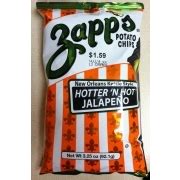 Zapp S Potato Chips Hotter N Hot Jalapeno Calories Nutrition Analysis More Fooducate