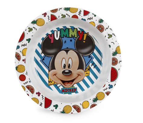 Prato Bowl Infantil Tem Tico Menino Ml Mickey Disney Fabrica