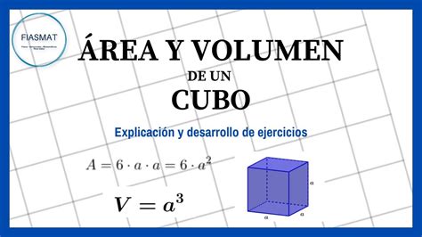 Rea Y Volumen De Un Cubo Ejercicios De Aplicaci N Youtube