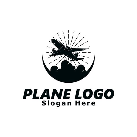 Plane Logo Template Design 45936622 Vector Art at Vecteezy