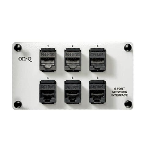 On Qlegrand 6 Port Network Interface Module In The Patch Panels