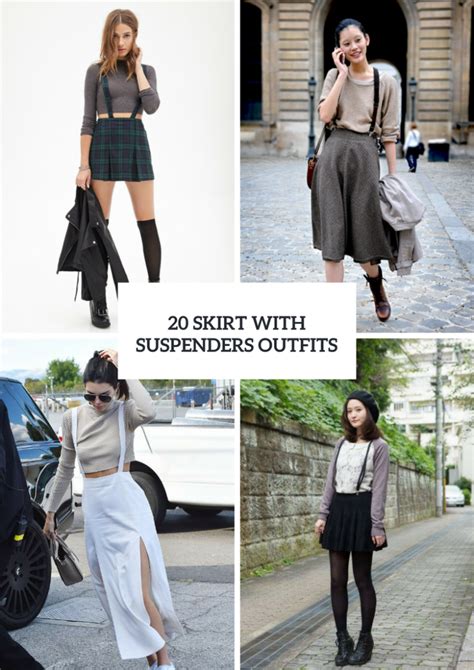 20 Ideas To Wear Skirts With Suspenders Styleoholic