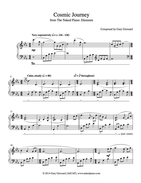 August Sheet Music Graphic Gary Girouard The Naked Piano Hot Sex Picture