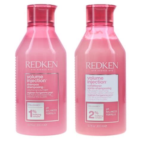 Redken Volume Injection Shampoo 101 Oz And Volume Injection Conditioner 101 Oz Combo Pack 202