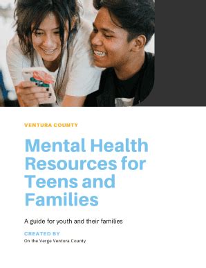 Fillable Online MENTAL HEALTH RESOURCES FOR TEENS AND FAMILIES Fax