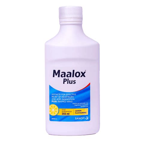 Maalox Plus Suspension 355 Ml Al Thiqa Pharmacy