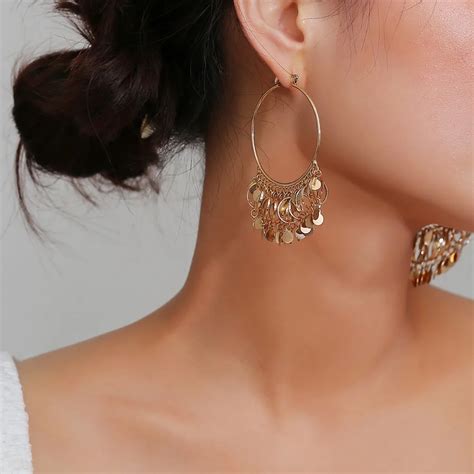 Fashion Hoop Earrings Fine Bohemian Boho Earrings Jewelry Accessories