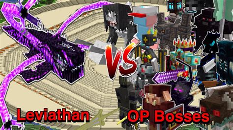 Minecraft Mobs Battle Leviathan L Ender S Cataclysm Vs Op Bosses