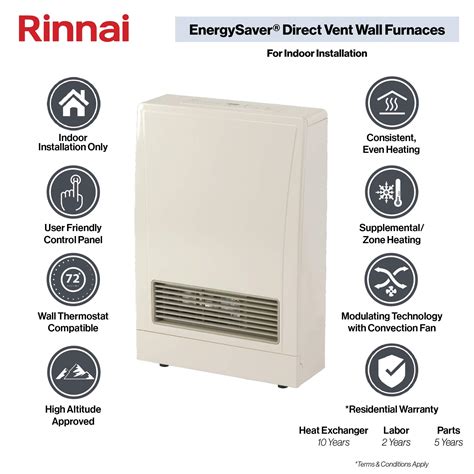 Snapklik Rinnai Ex Ctn Space Heater Wall Furnace Direct Vent