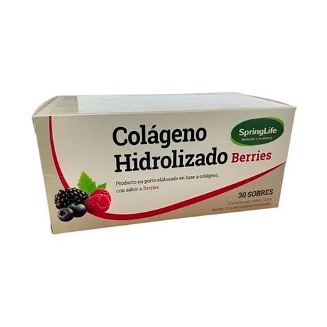 Ripley COLAGENO HIDROLIZADO SPRINGLIFE SABOR BERRIES 30 SOBRES