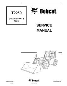 Manipulador telescópico Bobcat T2250 manual de servicio en pdf