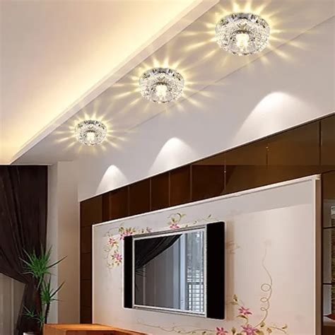 Modern Kristal Tavan Lambası Koridor Işığı 5730 LED 41 OFF