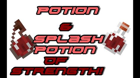 Minecraft Tutorial How To Make Potion Splash Potion Of Strength