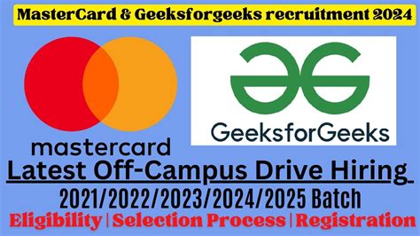 Mastercard Off Campus Drive For 2023 2024 2025 Batch Latest Internship