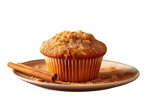 Delicious Cinnamon Muffin Isolated On Transparent Background Png