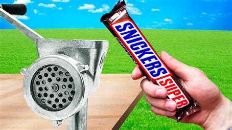 Experiment Meat Grinder Vs Snickers Youtube