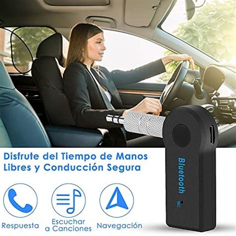 Nasjac Receptor De Audio Bluetooth Para Autos Recargable Manos Libres