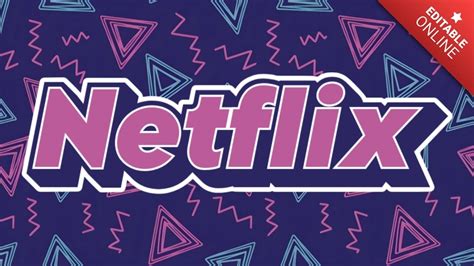 Netflix Fonte Retrô Nostálgica Dos Anos 90 Gerador de efeitos de texto